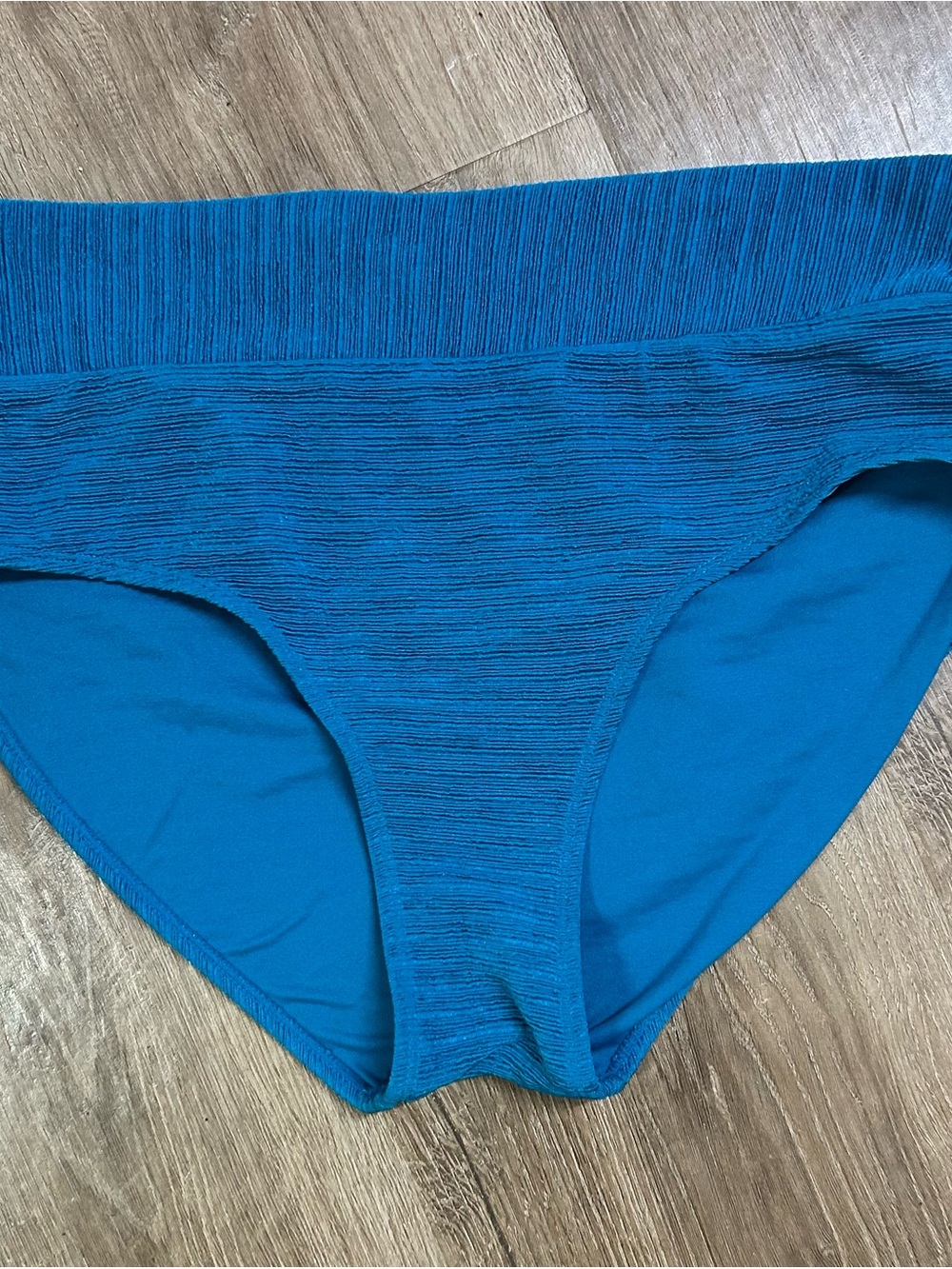 Time and Tru Teal Ribbed Bikini Bottom